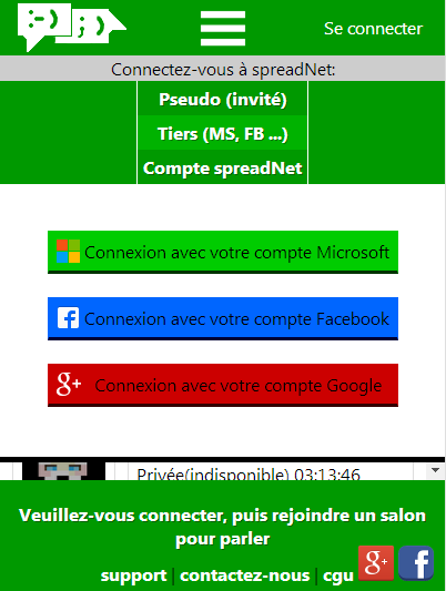 [Site web] Spreadnet chat, chat par thèmes - Spreadnet chat vous permet ...