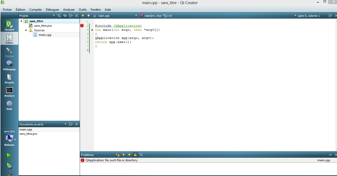 Problème Compilation Qt Creator - Probleme par Skyfaller - OpenClassrooms