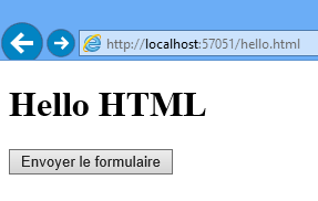 Le bouton de soumission de formulaire