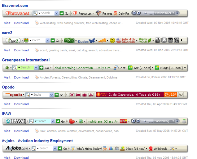 Community Toolbar