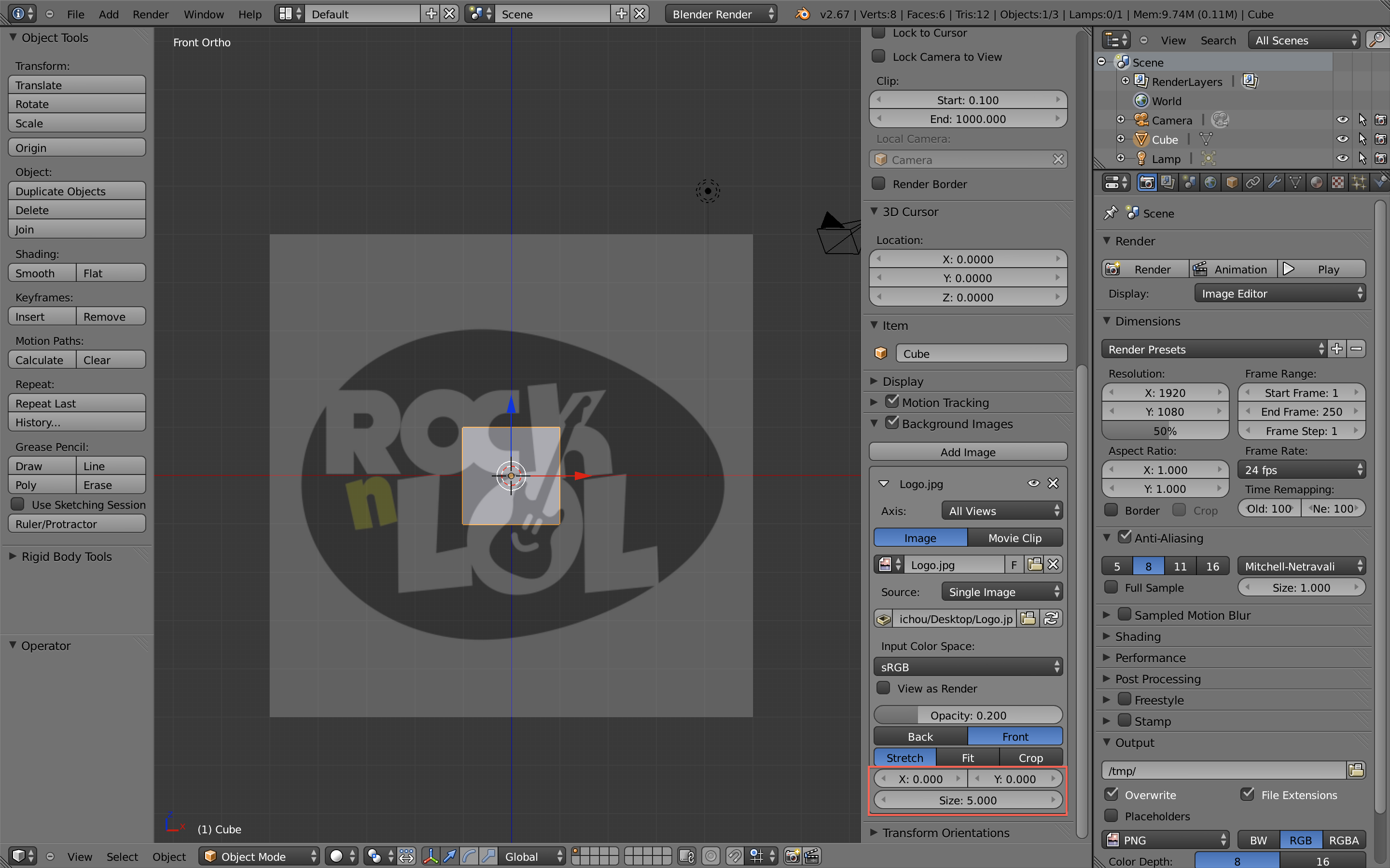 [Blender] Configuration de blueprint par Alexandre Gérault - OpenClassrooms