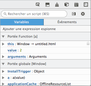 La consultation des variables avec Firefox