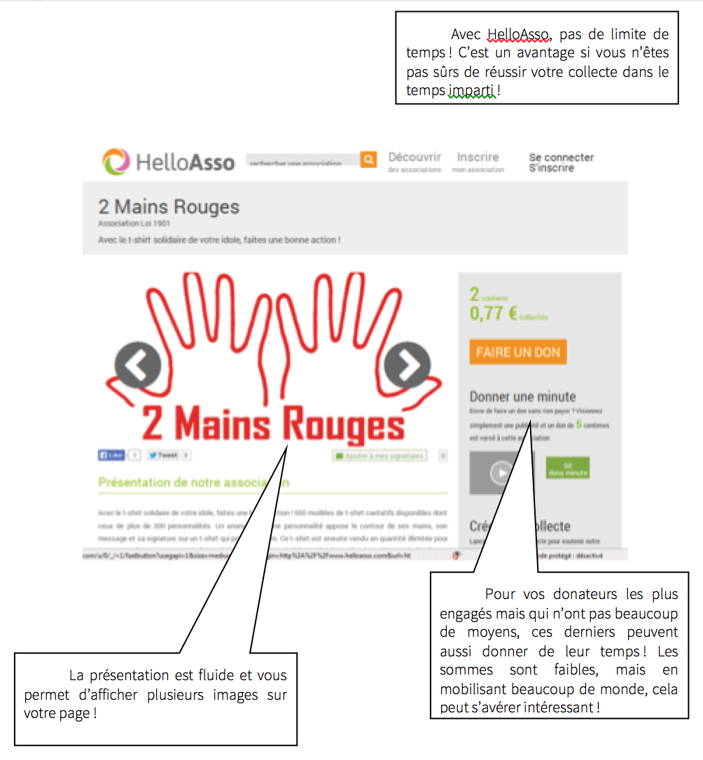 Exemple de projet sur HelloAsso