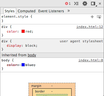Ici, on voit clairement que la couleur rouge prend le dessus.