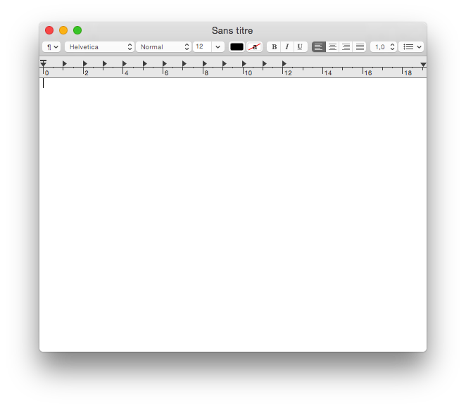 Nouveau document TextEdit