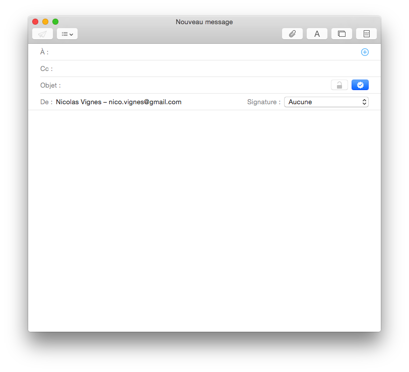 Rédiger un nouveau mail