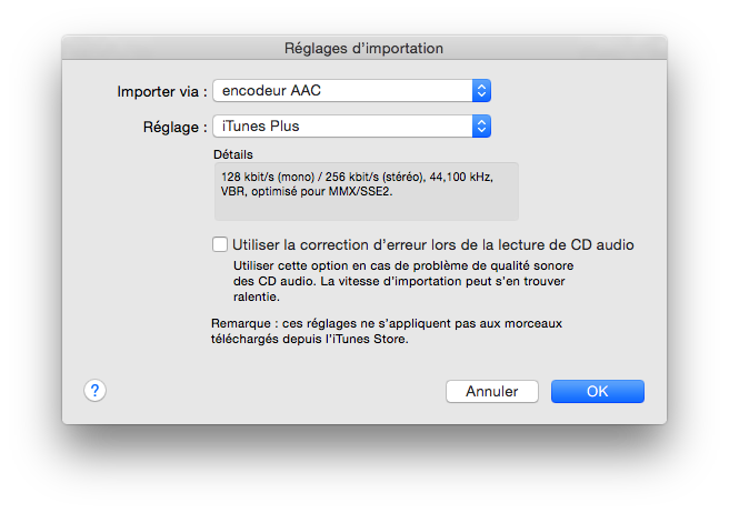 Choix de l'encodage lors de l'importation
