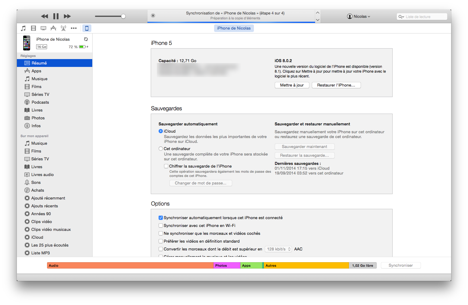 Résumé de notre iPhone