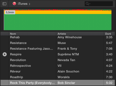 Votre bibliothèque iTunes