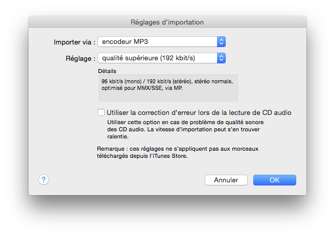 Importation de l'album « Showbiz »