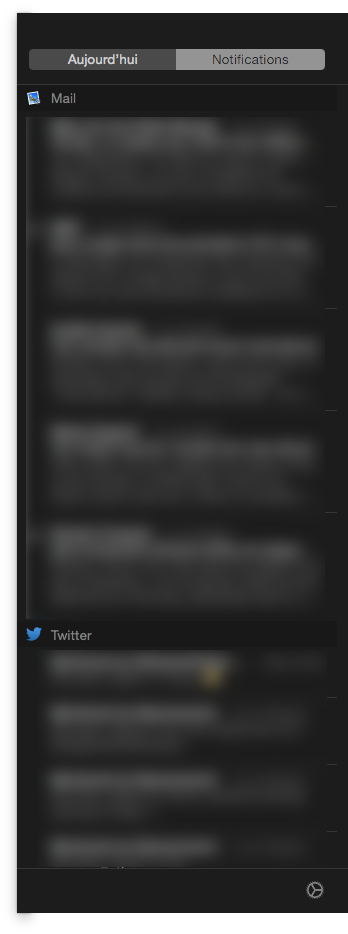 Le centre de notifications (Partie notifications)