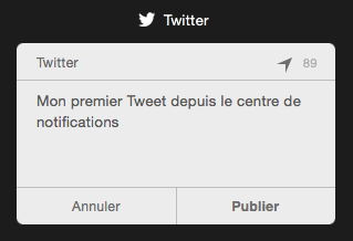 Publier un tweet
