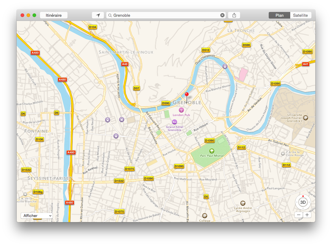 L'interface de Plans