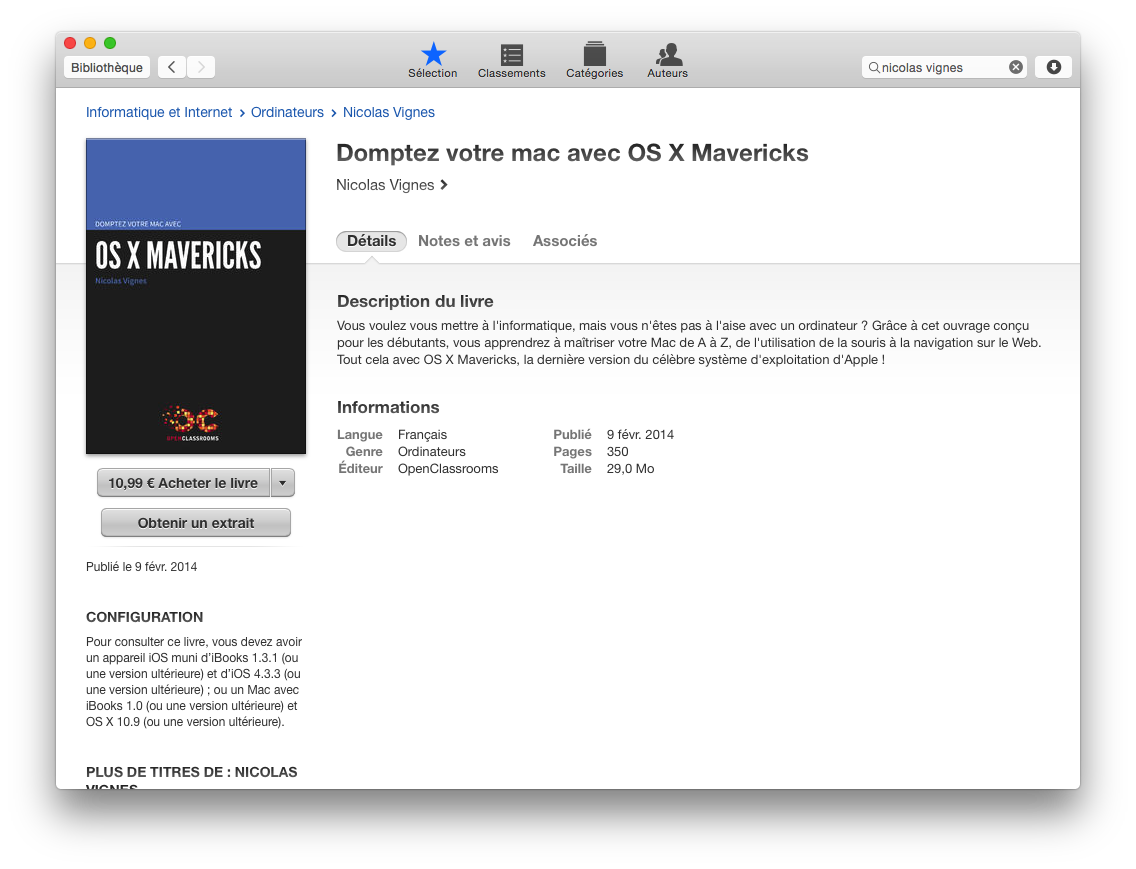 Acheter un eBook sur l'iBooks Store