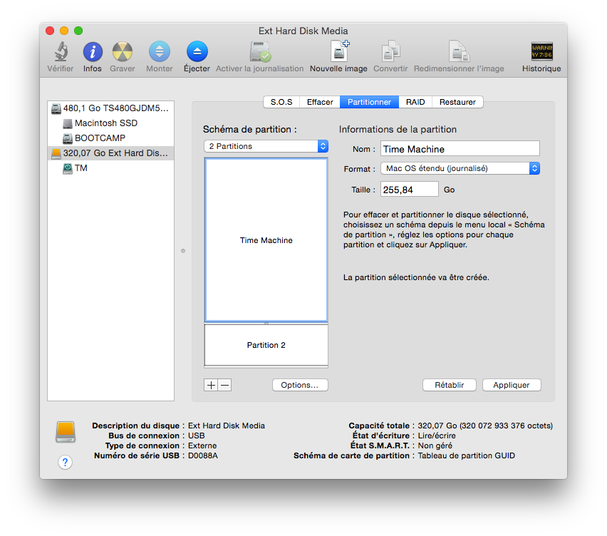 Partitionner le disque dur