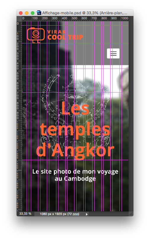 Grâce aux règles, vous pouvez tracer des repères supplémentaires