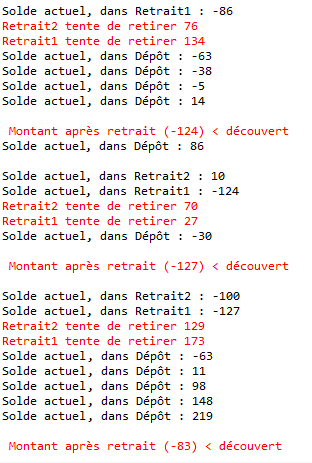 Utilisation d'une condition