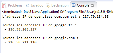 Récupération d'informations