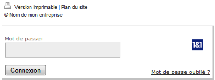 Connection à l'interface de gestion