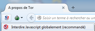 Désactivation globale du Javascript avec NoScript