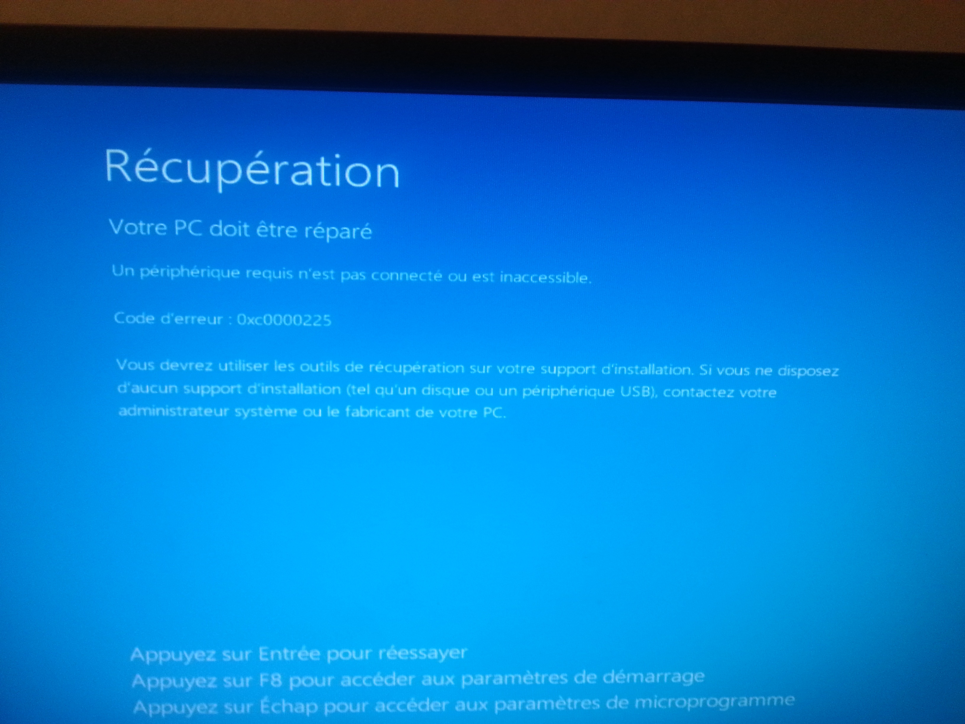 Un Peripherique Requis N est Pas Connecté Ou Inaccessible Résolu] Accès refusé au SSD par shadowv38 - page 1 - OpenClassrooms