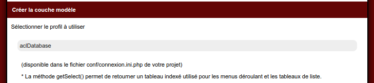 Builder, création de la couche modèle 1/2
