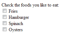 Checkboxes