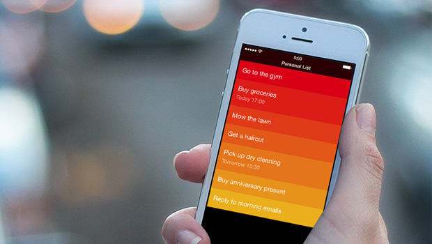l'application Clear sur iOs