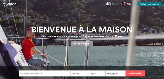 En affichage desktop, le site propose une belle vidéo
