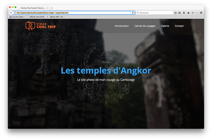Mon site commence à ressembler à ma maquette