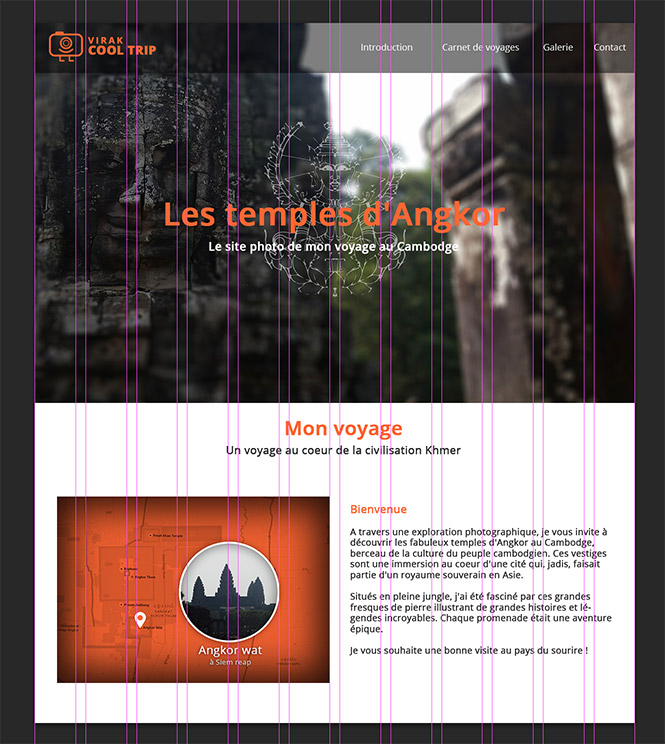 La version desktop de mon site
