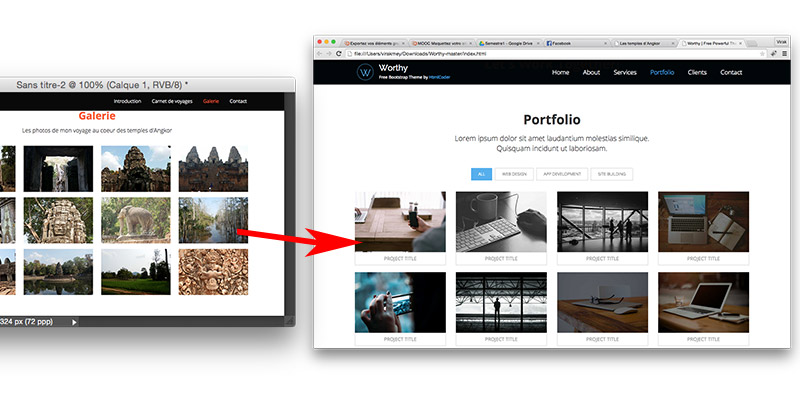 il suffit d'explorer le template pour trouver les images qui correspondent à votre maquette