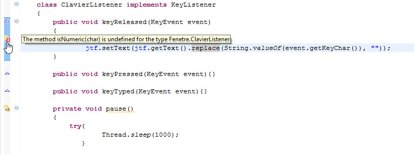 [Résolu] Problème exemple tutoriel java - Méthode isNumeric() par ...