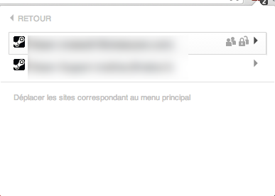 La liste de vos mots de passe pour ce site