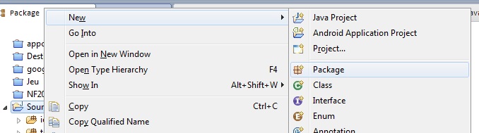Créer un package avec Eclipse par chutes - page 1 - OpenClassrooms