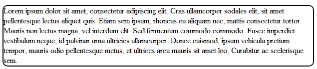 Rounded borders