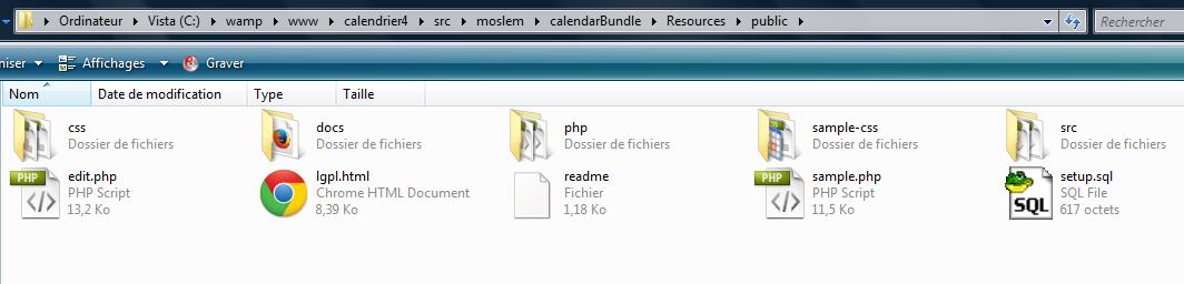 [Résolu] [Symfony2] problème d'intégration du wdCalendar. - problème d ...