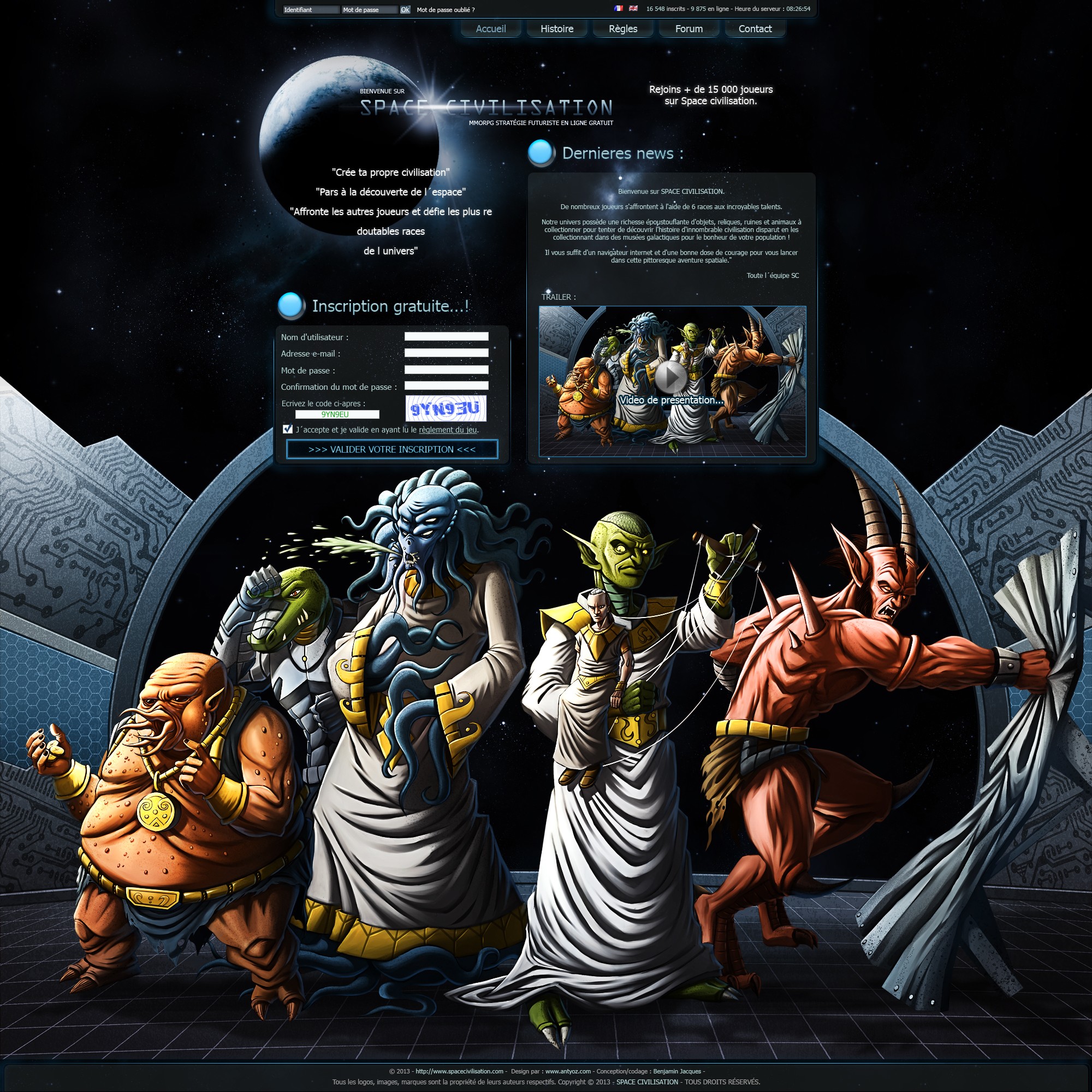 [Jeu Web] Space Civilisation par Avogadron - page 1 - OpenClassrooms